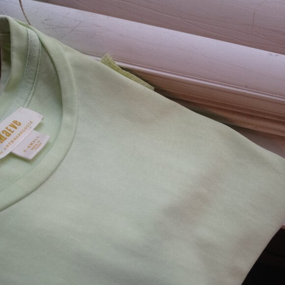 MAEVE ruffle sleeve cropped top in lime (XS) - Picture 12 of 12